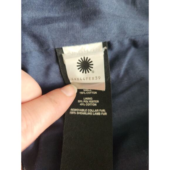 UGG SHEEPSKIN TRIM VINTAGE DENIM JACKET, WOMEN SIZE S Missing Fur Collar - Picture 8 of 8